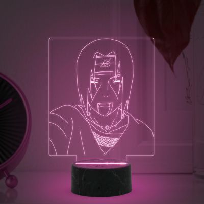 3D Illusion Itachi Uchiha Anime Night Lamp with Automatic Color Changing Light Anime Lover Gift Birthday Gift for Anime Fans Anime Home Decor