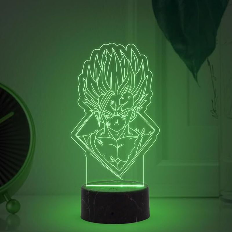 3D Illusion Dragon Ballz Anime Night Lamp with Automatic Color Changing Light Anime Lover Gift Birthday Gift for Anime Fans Anime Home Decor