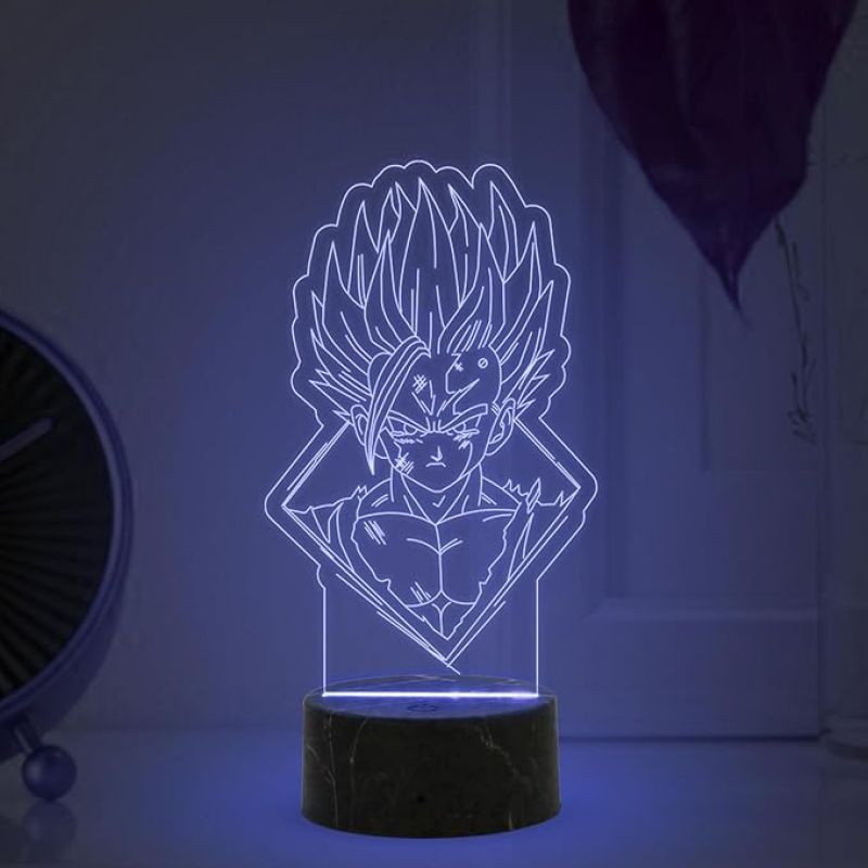 3D Illusion Dragon Ballz Anime Night Lamp with Automatic Color Changing Light Anime Lover Gift Birthday Gift for Anime Fans Anime Home Decor