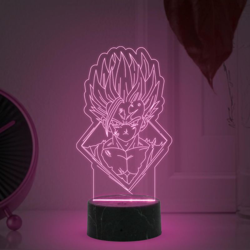 3D Illusion Dragon Ballz Anime Night Lamp with Automatic Color Changing Light Anime Lover Gift Birthday Gift for Anime Fans Anime Home Decor