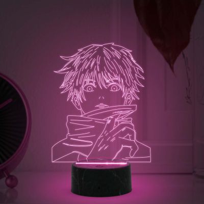 3D Illusion Anime Jujutsu Kaizen night lamp with  7 Color Changing Light Boy Girl Birthday Gift Room Decor Gift for Anime Lover