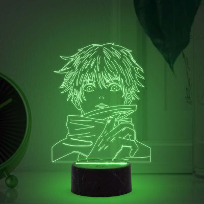 3D Illusion Anime Jujutsu Kaizen night lamp with  7 Color Changing Light Boy Girl Birthday Gift Room Decor Gift for Anime Lover