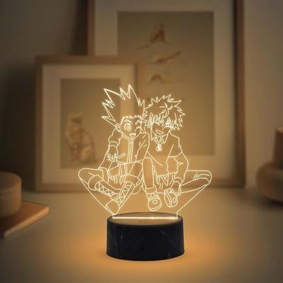 3D Illusion Hunter X Hunter Anime Night Lamp with Warm White Light Birthday Gift for Anime Lover
