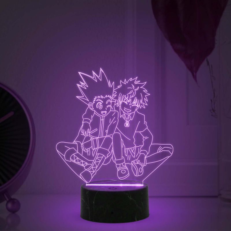 3D Illusion Hunter X Hunter Anime Night Lamp with Multicolored Light Birthday Gift for Anime Lover
