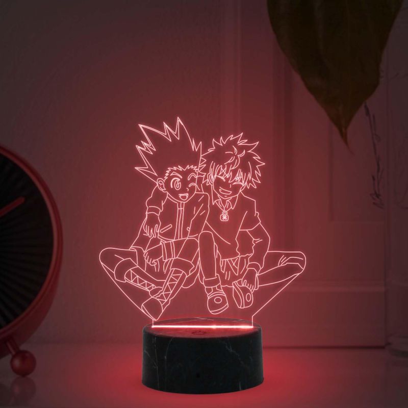 3D Illusion Hunter X Hunter Anime Night Lamp with Multicolored Light Birthday Gift for Anime Lover