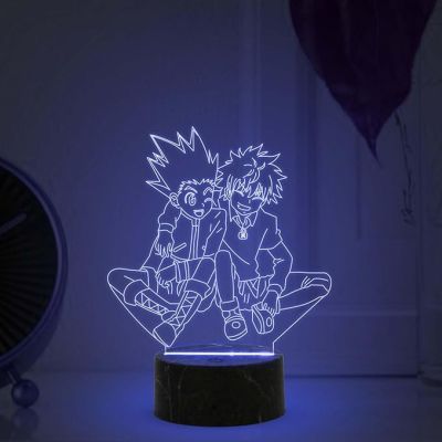 3D Illusion Hunter X Hunter Anime Night Lamp with Multicolored Light Birthday Gift for Anime Lover