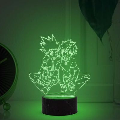 3D Illusion Hunter X Hunter Anime Night Lamp with Multicolored Light Birthday Gift for Anime Lover