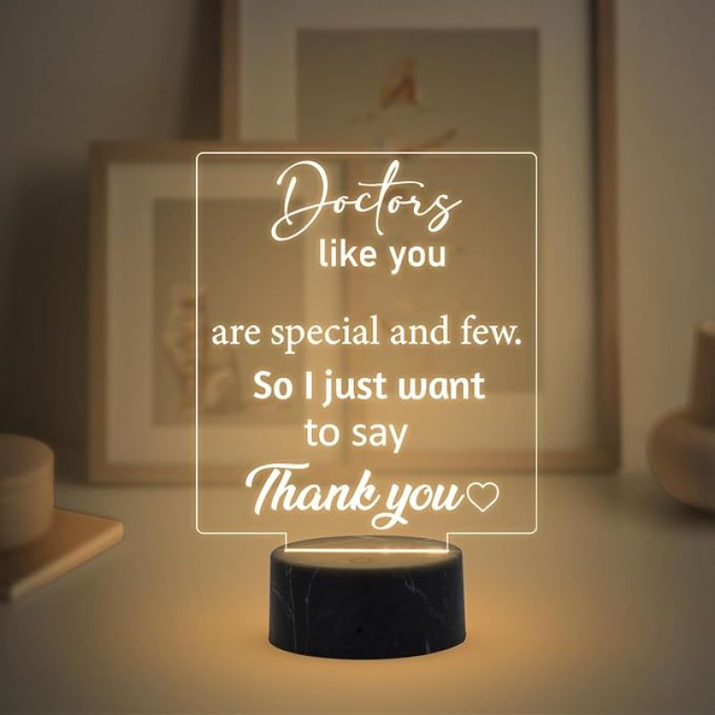 Doctors like you Engraved night lamp with Warm White Light Thankyou Gift for Physicians, Gynecologist, Physiotherapist, Dentist Doctor