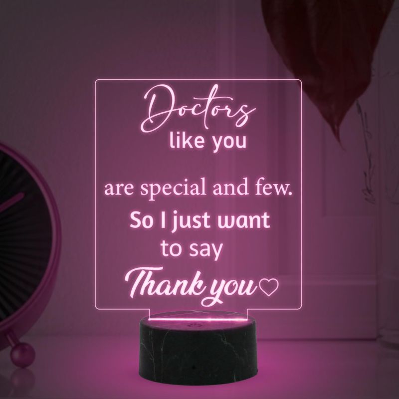 Doctors like you Engraved night lamp with Automatic Color Changing Light Thankyou Gift for Physicians, Gynecologist, Physiotherapist, Dentist