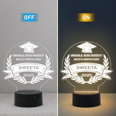 Personalized Congratulation Graduation Night Lamp with Customized Name Graduation Gift for Student Daughter & Son, Doctor, Law Students, Engineers, Nurse