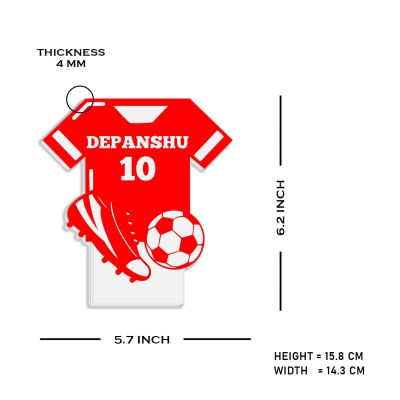 Personalized Football Jersey Night Lamp with Automatic Color Changing Light Customized Name Birthday Gift for Footballer Men Women Gift Sport Lover