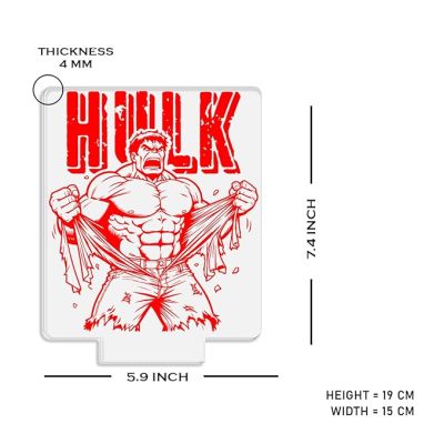 3D Illusion Marvel Hulk Night Lamp with Automatic Color Changing Light Gift for Avengers Lover & Kids Room Home Decor