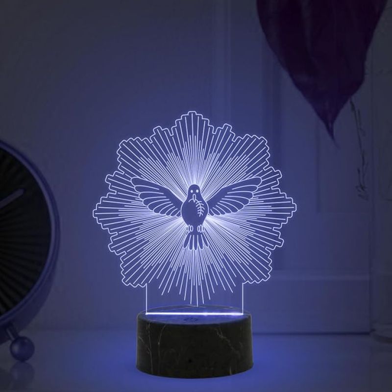 3D Illusion Eagle Bird night lamp with Multicolored Light Bedroom, Living Room, Office, Kids Room Decor