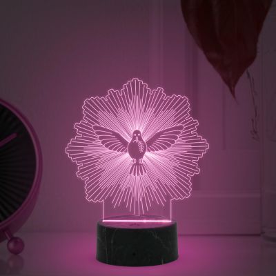 3D Illusion Eagle Bird night lamp with Multicolored Light Bedroom, Living Room, Office, Kids Room Decor
