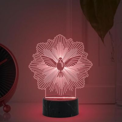 3D Illusion Eagle Bird night lamp with Multicolored Light Bedroom, Living Room, Office, Kids Room Decor