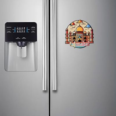 Taj Mahal Wooden Fridge Magnet Sticker Refrigerator Kitchen and Office Home Decoration Indian Souvenir Gift