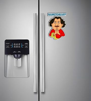 Namoshkar Wooden Fridge Magnet Sticker Home, Cafe, Kitchen & Office Decoration