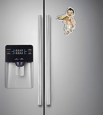 Anna with Dosa Wooden Fridge Magnet Sticker South Indian Souvenir Gift Refrigerator Kitchen & Home Decor