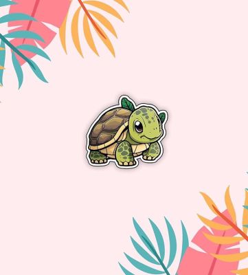 Turtle Animal Cartoon Wooden Fridge Magnet Sticker Kids Room, Refrigerator, Kitchen & Home Decoration Accessories