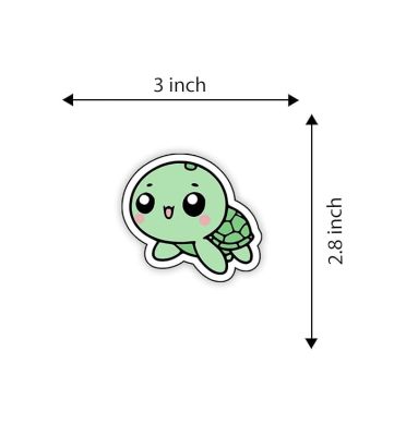 Baby Turtle Animal Cartoon Wooden Fridge Magnet Sticker Kids Room, Refrigerator, Kitchen & Home Decoration Accessories