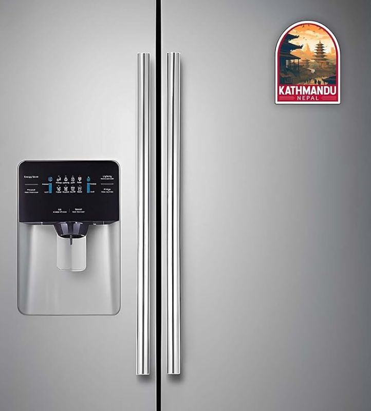 Kathmandu Wooden Fridge Magnet Sticker Almirah, Refrigerator, Home & Kitchen Door Travel Souvenir & Gift Items Magnet