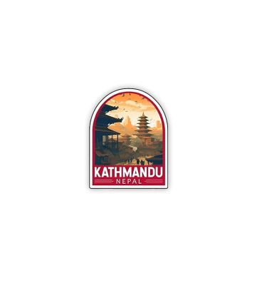 Kathmandu Wooden Fridge Magnet Sticker Almirah, Refrigerator, Home & Kitchen Door Travel Souvenir & Gift Items Magnet