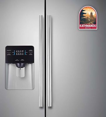 Kathmandu Wooden Fridge Magnet Sticker Almirah, Refrigerator, Home & Kitchen Door Travel Souvenir & Gift Items Magnet