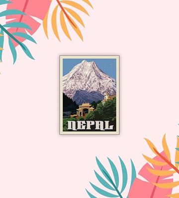 Nepal Indian State Wooden Fridge Magnet Sticker Almirah, Refrigerator, Home & Kitchen Door Travel Souvenir & Gift Items Magnet