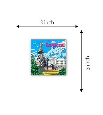 England Country Wooden Fridge Magnet Sticker Refrigerator Door, Home & Kitchen Decor Accessories Travel Souvenir Stylish Gift Item