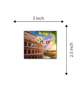 Italy Country Wooden Fridge Magnet Sticker Refrigerator Door, Home & Kitchen Decor Accessories Travel Souvenir Stylish Gift Item