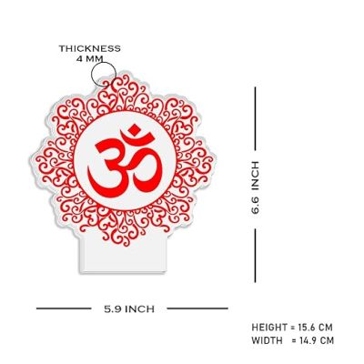 3D Illusion Om Chakra Night Lamp with 7 Color Changing Light Ideal for Temple, Living Room, Bedroom, Pooja Room, Mandir Decor, Meditation Home Decor