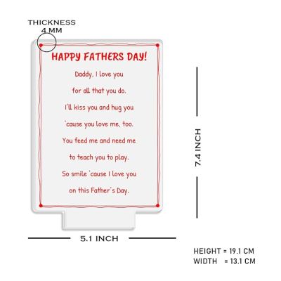 3D Illusion Happy Fathers Day Engraved night lamp with Multicolored Light Fathers Day Gift from Daughter & Son, Surprise Gift for Dad, Love Gift for Daddy