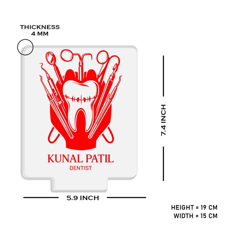 3D Illusion Dentist night lamp with Multicolored Light Customized Name Gift for Dentist Doctor and Medical Student Teeth Doctor Clinic Decor