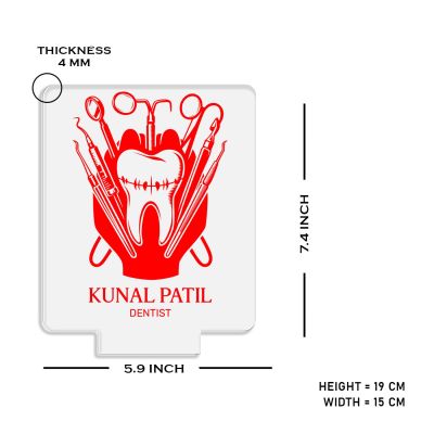 3D Illusion Dentist night lamp with Multicolored Light Customized Name Gift for Dentist Doctor and Medical Student Teeth Doctor Clinic Decor