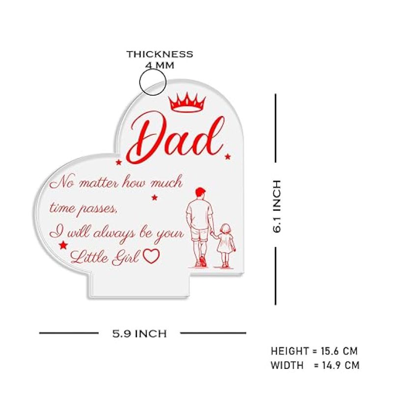 3D Illusion Dad night lamp with Automatic Color Changing Light Gift for Dad Fathers Day Gift Birthday Gift for Dad from Daughter