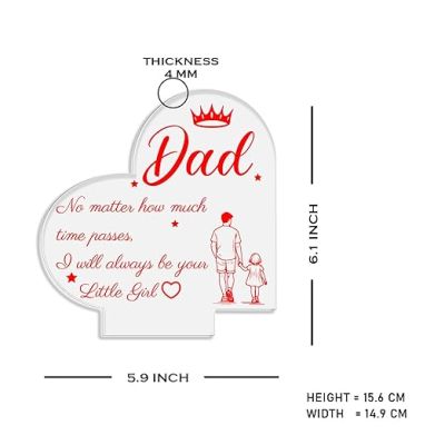 3D Illusion Dad night lamp with Automatic Color Changing Light Gift for Dad Fathers Day Gift Birthday Gift for Dad from Daughter