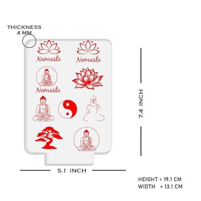 3D Illusion Namaste Buddha Night Lamp with Automatic Color Changing Light Religious Bedroom Living Room & Mediation Room Home Decor