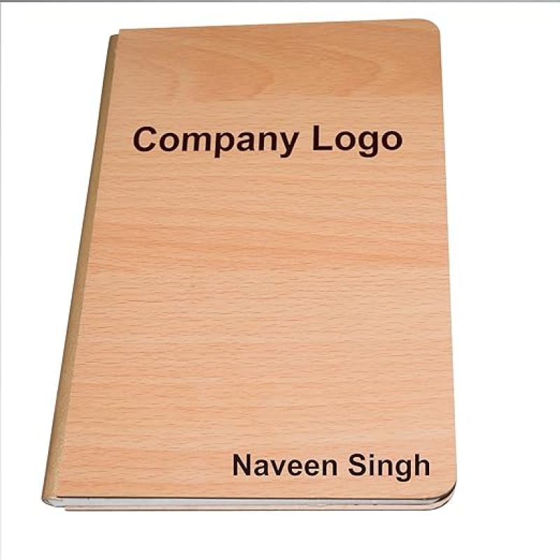 Personalized Wooden Diary, Customized With Name & Logo, Corporate Gift, Diary For Personal Use
