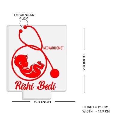 Personalized Neonatologist Night Light with Automatic Color Changing Light Customized with Name Gift for Doctor & Medical Student, Thankyou Gift for Doctor