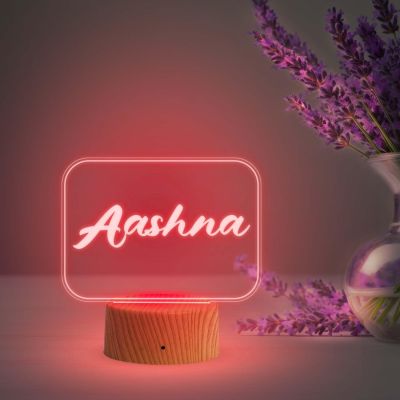 Personalized Name night lamp with Multicolored Light Customized Name with Different Font stylish Gift for Anniversary Birthday , Gift for Someone Special , Birthday Gift for Wife Husband