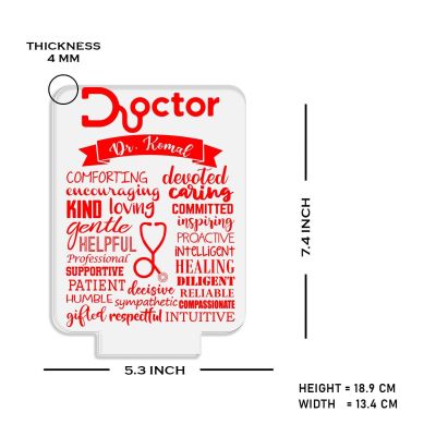Personalized Doctor night lamp with Automatic Color Changing Light Customized with Name Appreciation Gift for Doctor , Thankyou Gift for Doctor