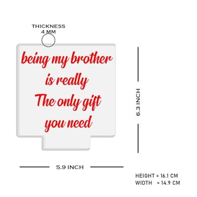 Being My Brother is Really The Only Gift You Need Engraved night lamp with Multicolored Light Gift for Raksha Bandhan, Birthday, Christmas, Best Gift For Sister