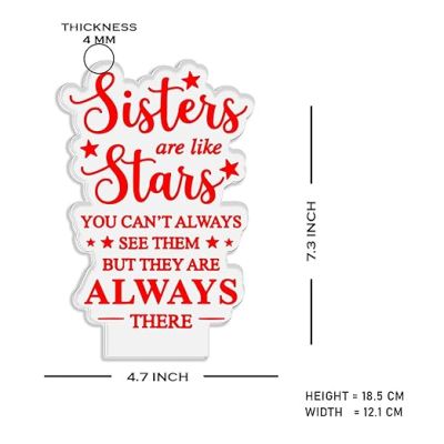 Sister are Like Stars night lamp with Warm White Light Gift for Sister , Birthday Gift for Sister , Raksha Bandhan Gift for Sister , Surprise Gift for Sister