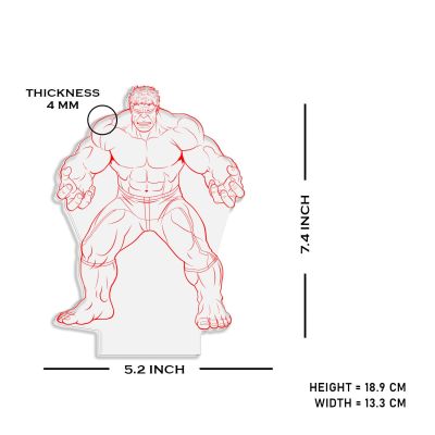 3D Illusion Hulk night lamp with Multicolored Light Birthday Gift for Marvel Fans Gift for Avengers Lovers Kids Room Decor