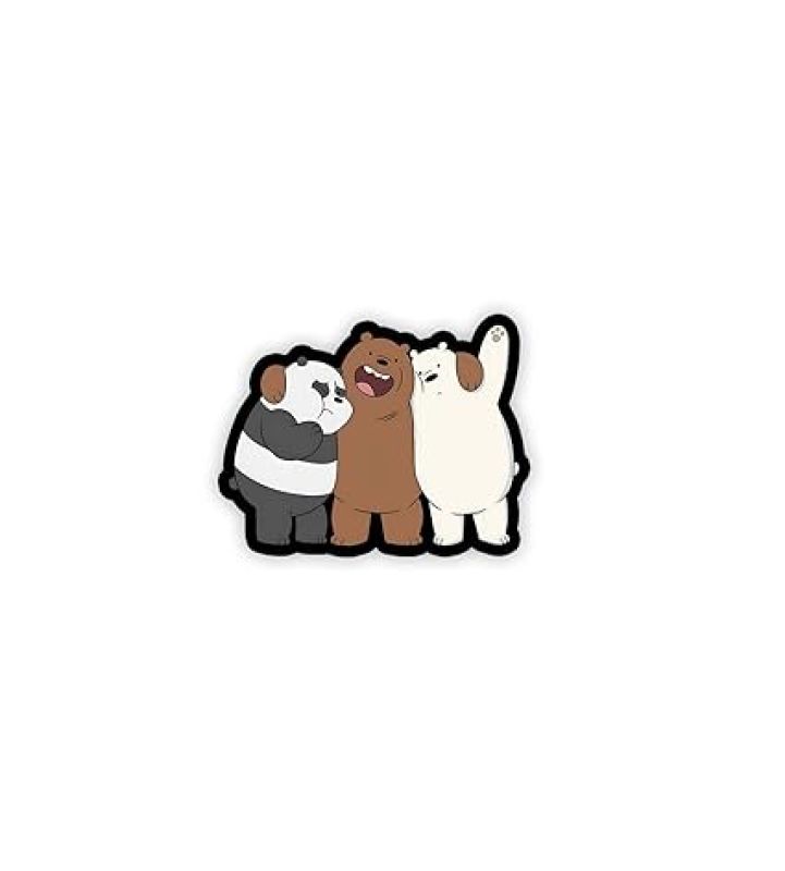 Bear Friend Wooden Fridge Magnet Sticker Almirah, Refrigerator, Home & Kitchen Decorative Items Gift for Friends, Kids