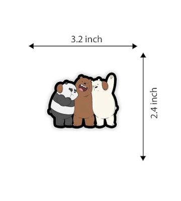 Bear Friend Wooden Fridge Magnet Sticker Almirah, Refrigerator, Home & Kitchen Decorative Items Gift for Friends, Kids