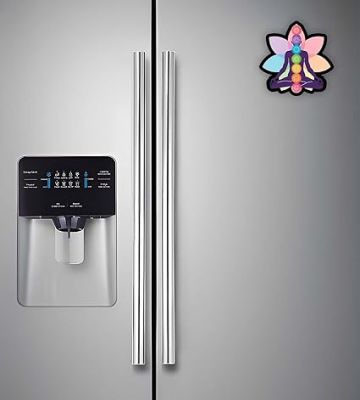 Chakra Meditation Wooden Fridge Magnet Sticker Almirah, Refrigerator, Home & Kitchen Door Gift for Friends Decorative Gift Items