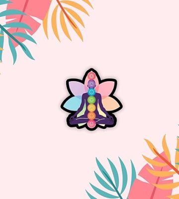 Chakra Meditation Wooden Fridge Magnet Sticker Almirah, Refrigerator, Home & Kitchen Door Gift for Friends Decorative Gift Items