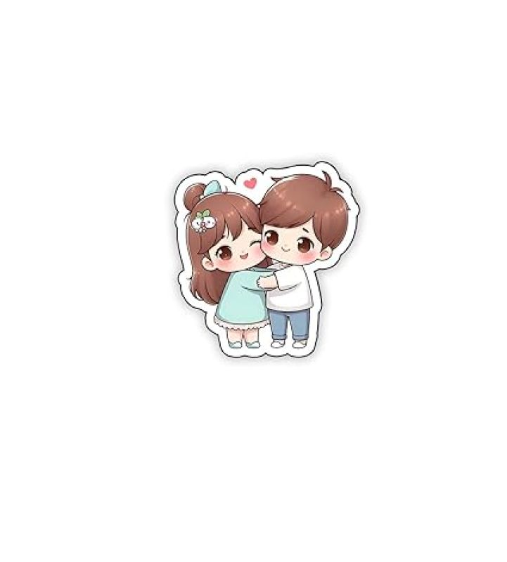 Couple Wooden Fridge Magnet Sticker Almirah, Refrigerator, Home & Kitchen Decorative Items Gift for Lover Girlfriend, Boyfriend