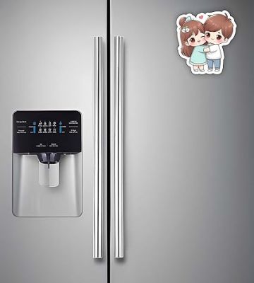 Couple Wooden Fridge Magnet Sticker Almirah, Refrigerator, Home & Kitchen Decorative Items Gift for Lover Girlfriend, Boyfriend